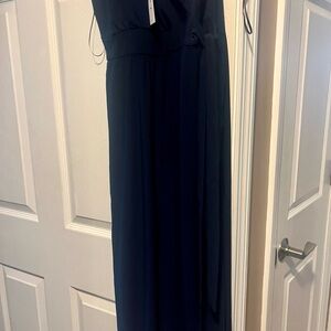 Women’s dark blue jumpsuit. Size medium.